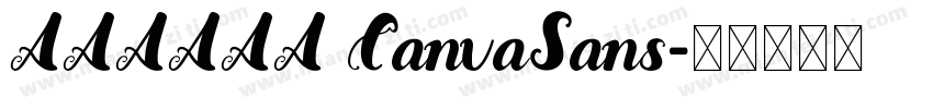 AAAAAA CanvaSans字体转换